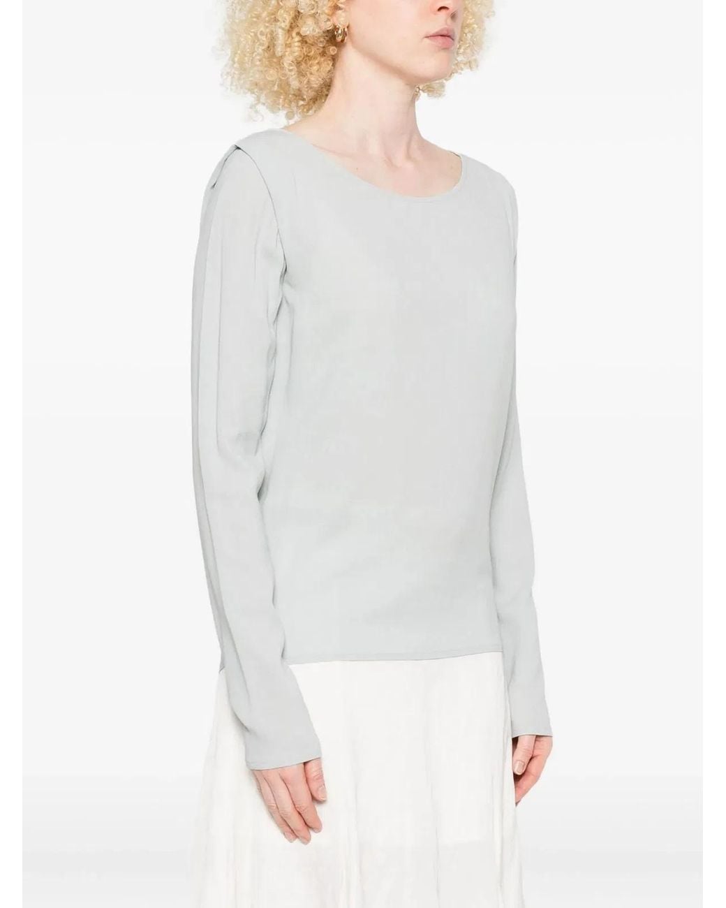 Ermanno Scervino White Viscose Elastane Top