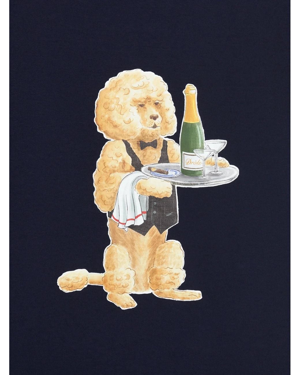 Drole de Monsieur Blue Le T-Shirt Poodle for men