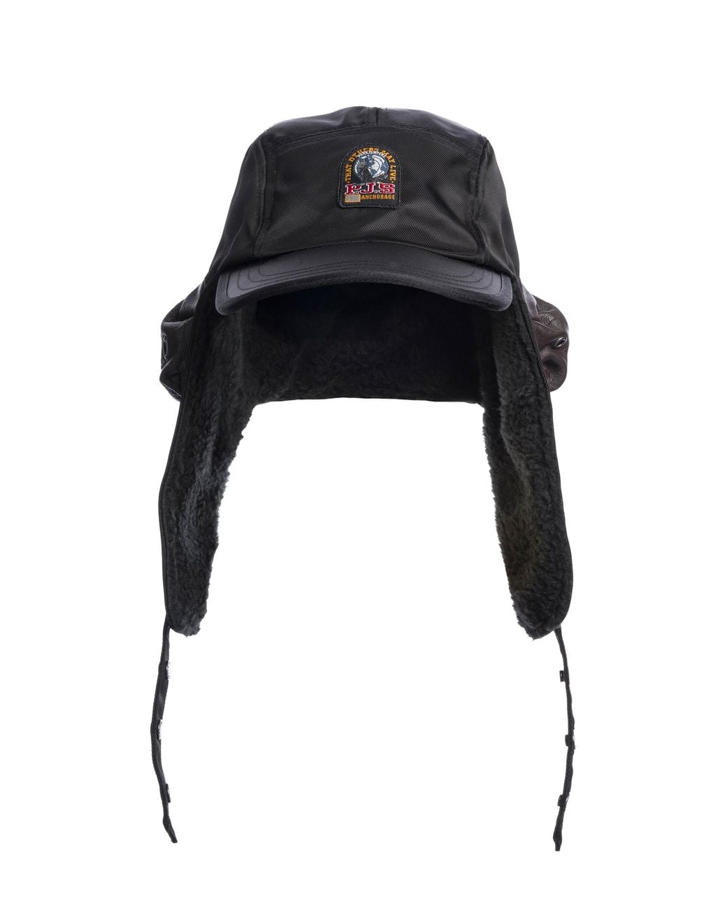 Parajumpers Black Tougan Jockey Hat for men