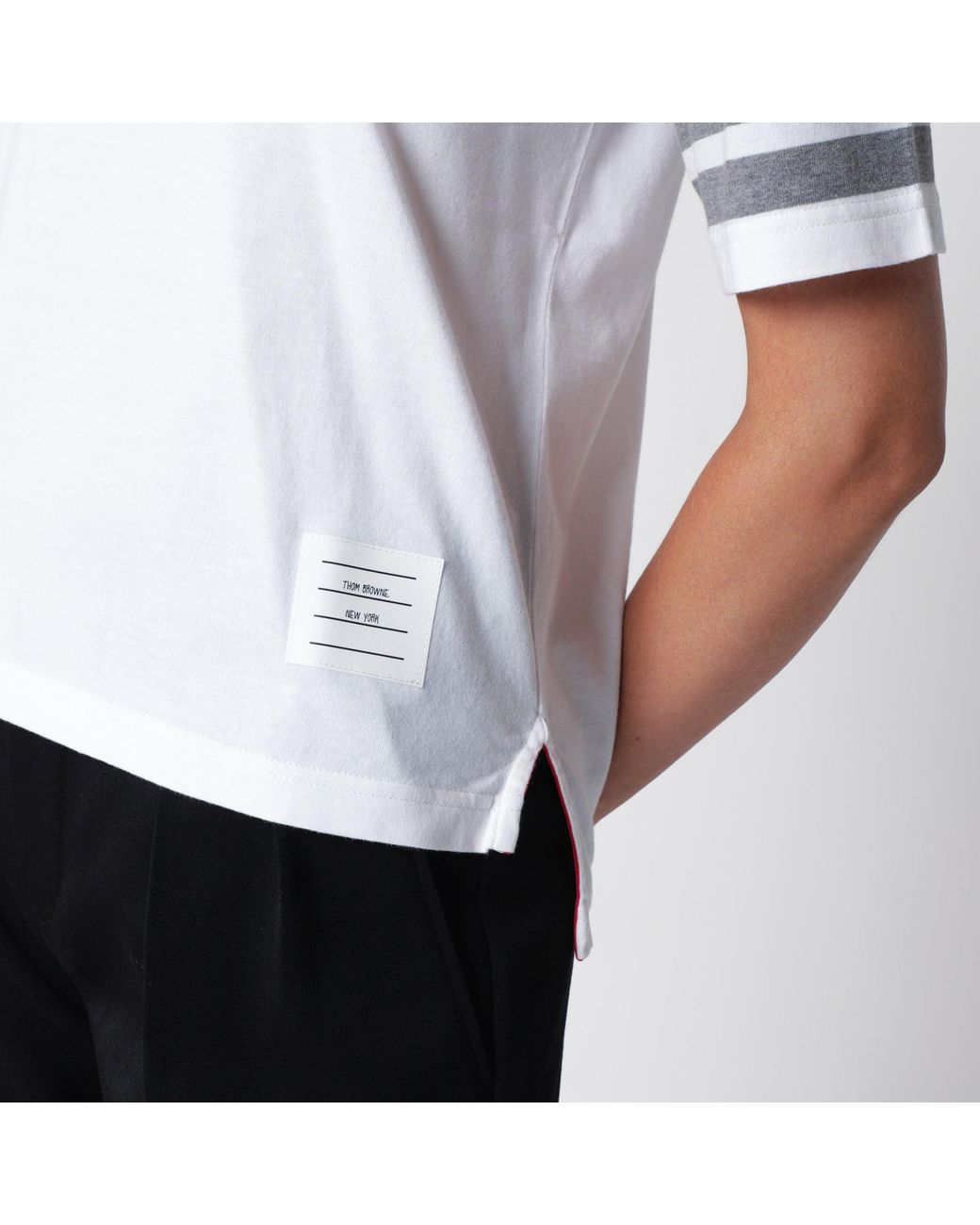 Thom Browne White Cotton Jersey T-Shirt