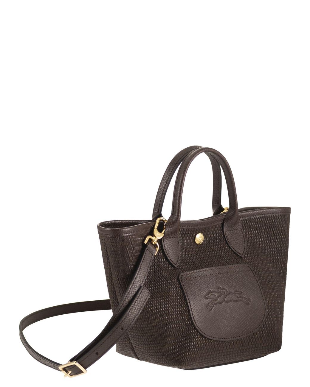 Longchamp Brown Le Panier Pliage Xs