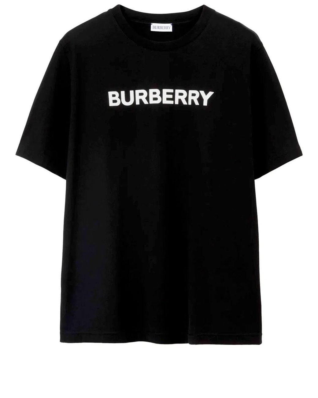 Burberry Black Logo Cotton T-Shirt