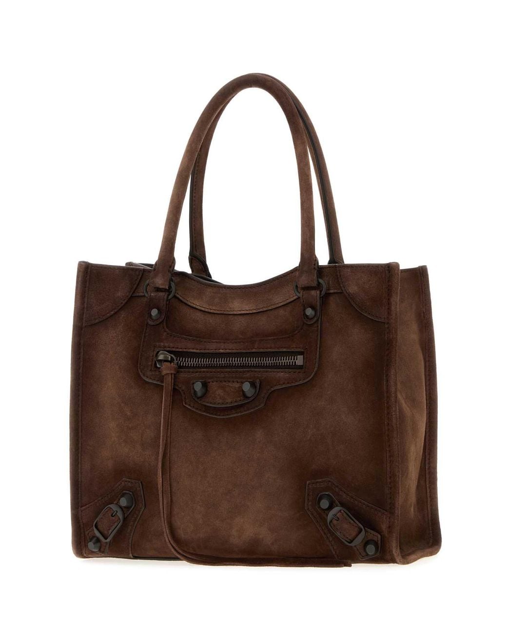 Balenciaga Brown Le City Tote Mini