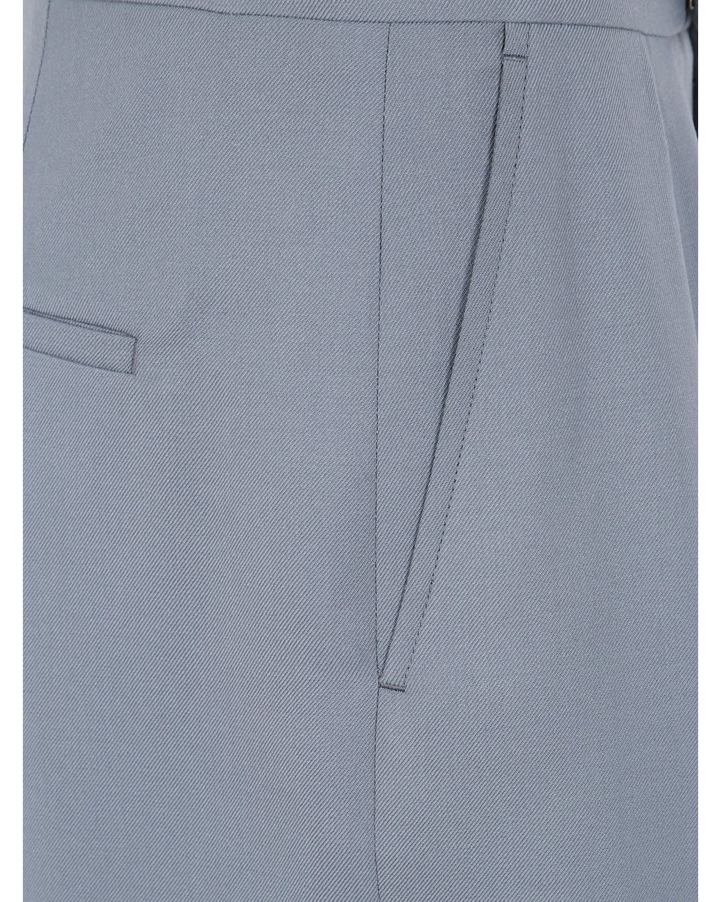 Chloé Blue Tailored Wool Pants