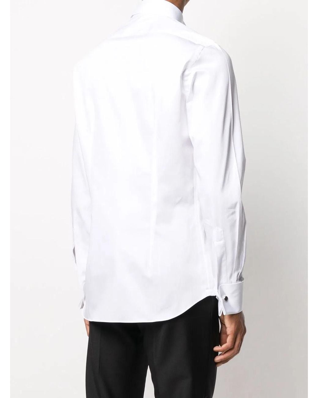 Xacus White Cotton Shirt for men