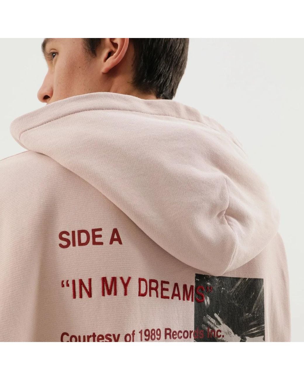 1989 STUDIO Pink Hooded Sweatshirt for men