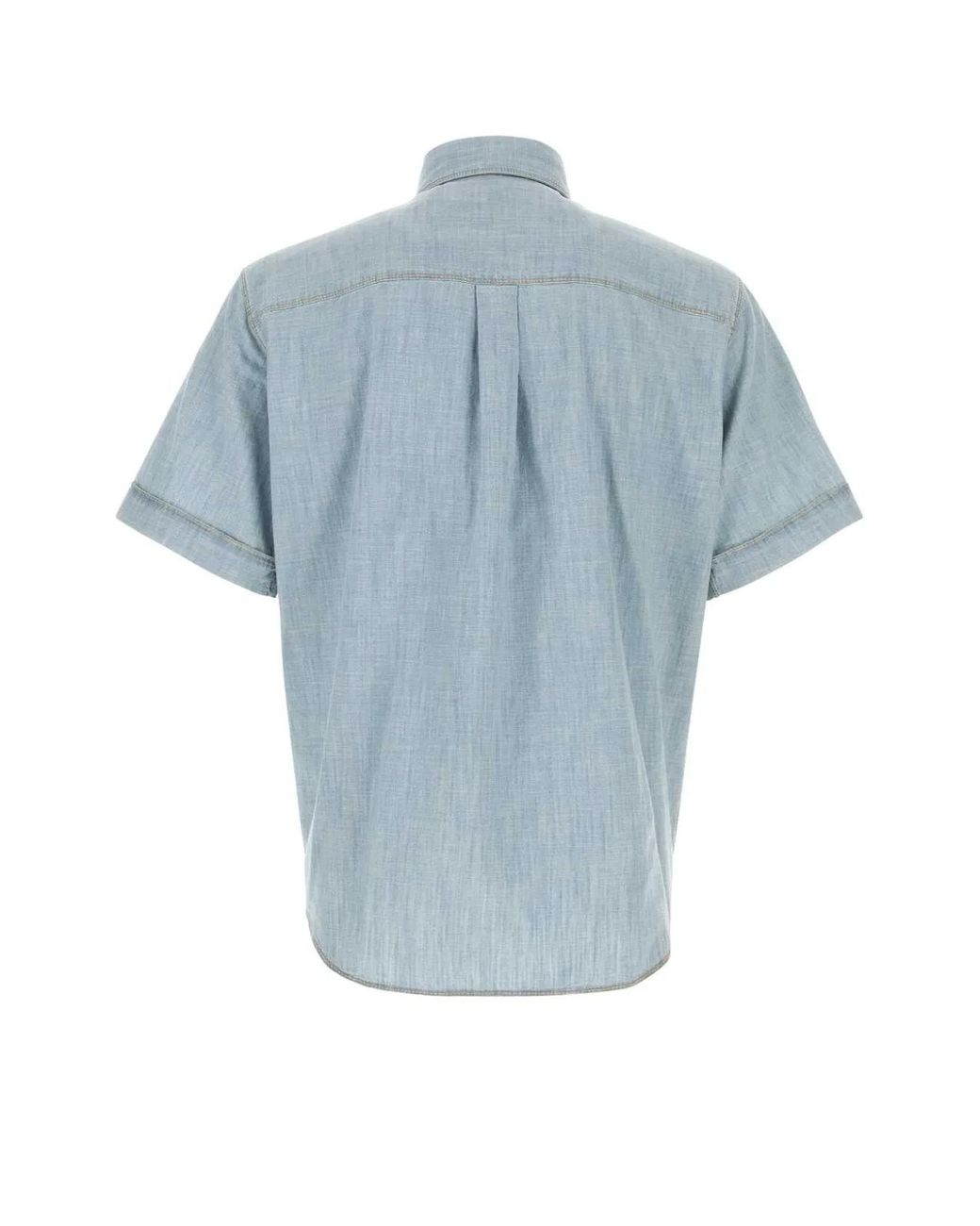 Fendi Blue Chambray Shirt for men