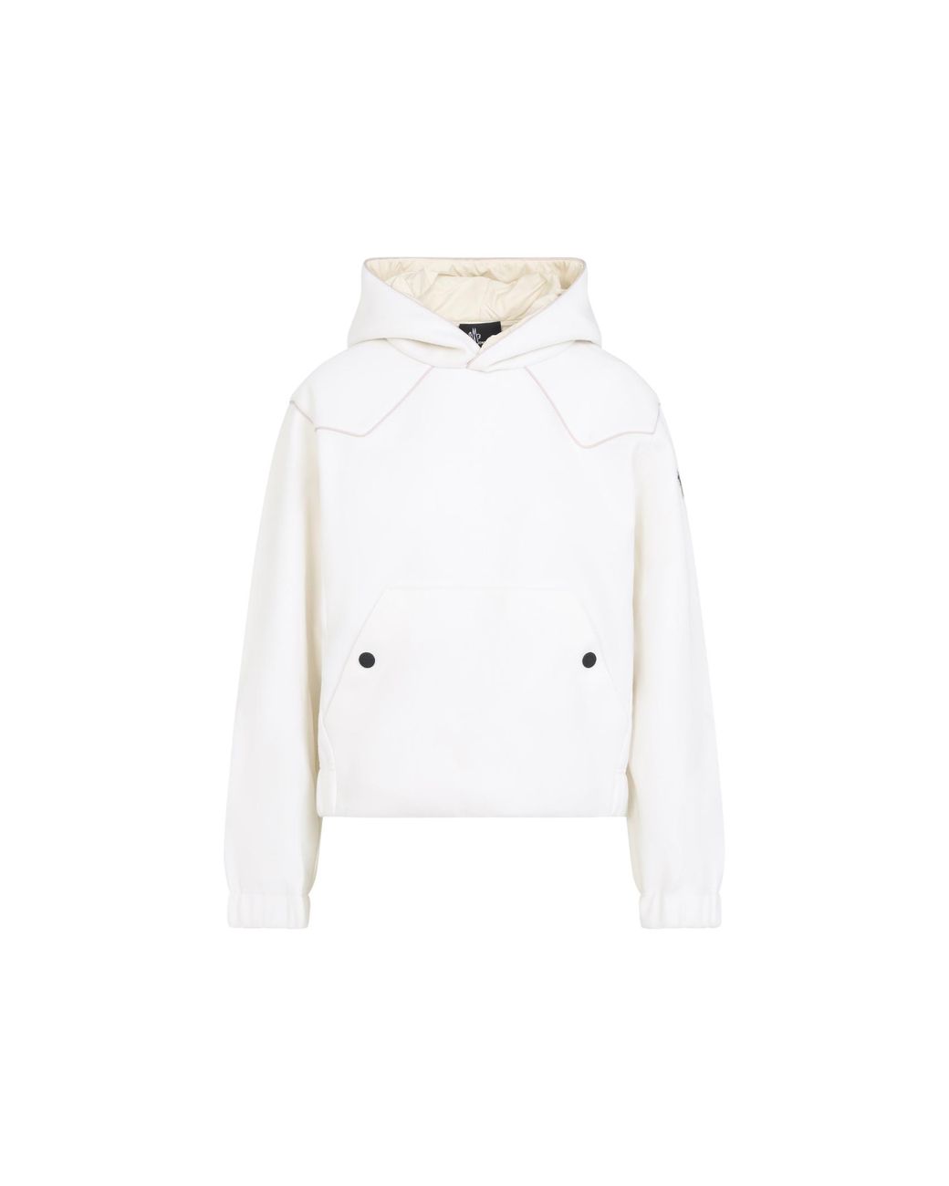Moncler White Hoodie Sweater