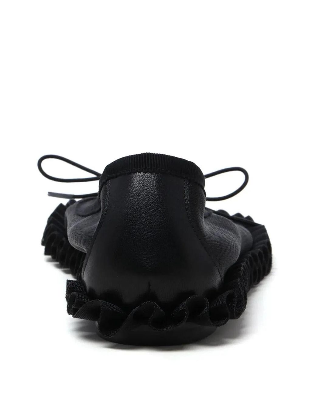 Simone Rocha Black Tutu Frill Ballerinas