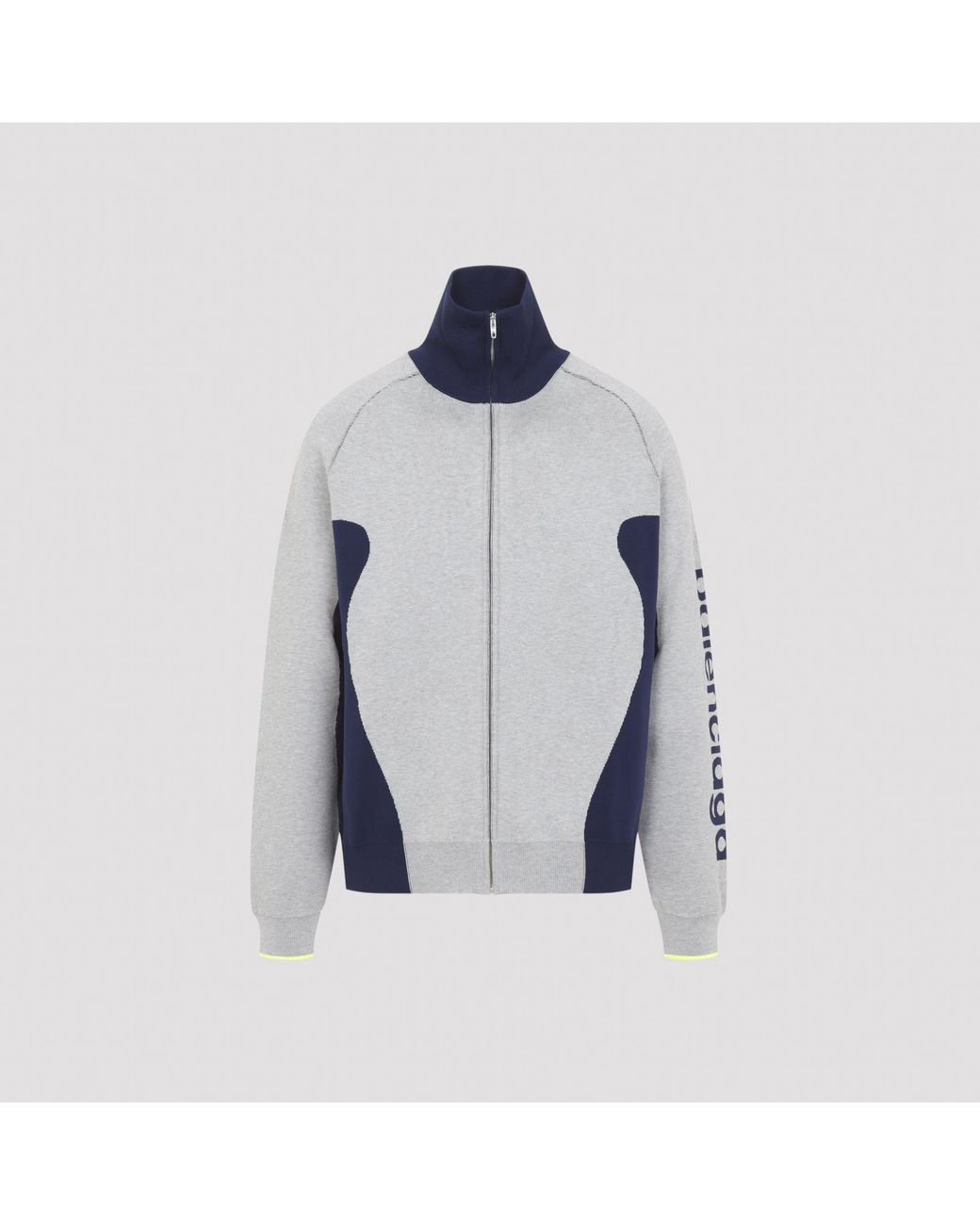 Balenciaga Blue Bodys Zip Knit Sweater for men
