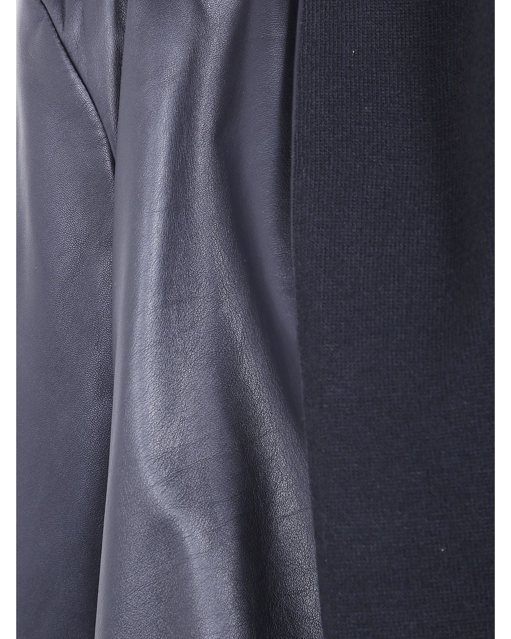Totême Blue Scarf Leather Jacket