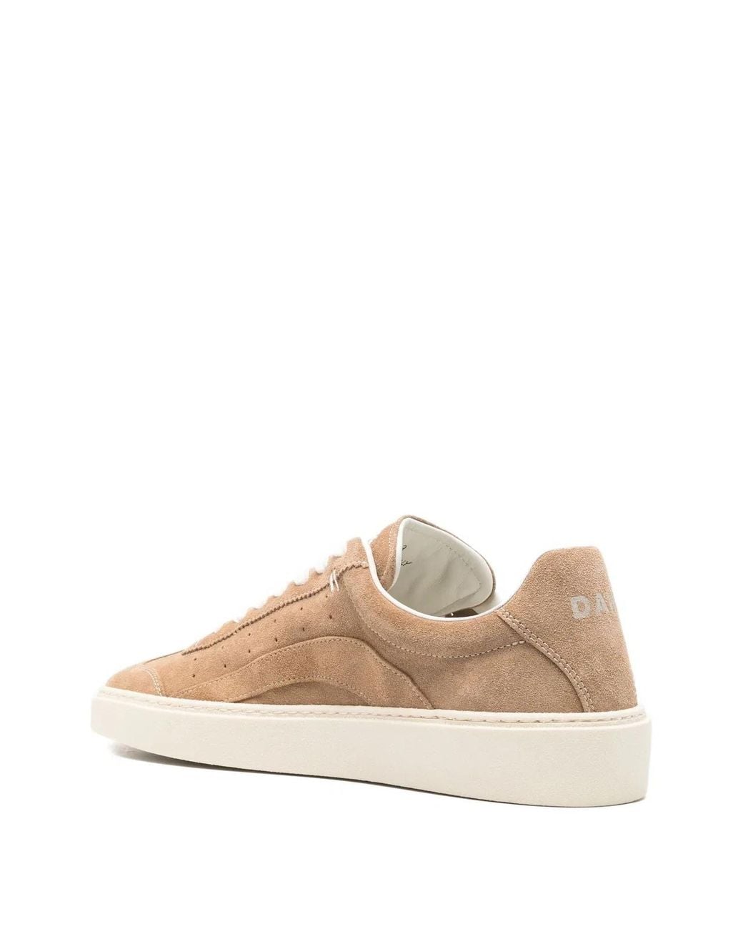 DSquared² Natural Calf Leather Goat Leather Rider Sneakers for men