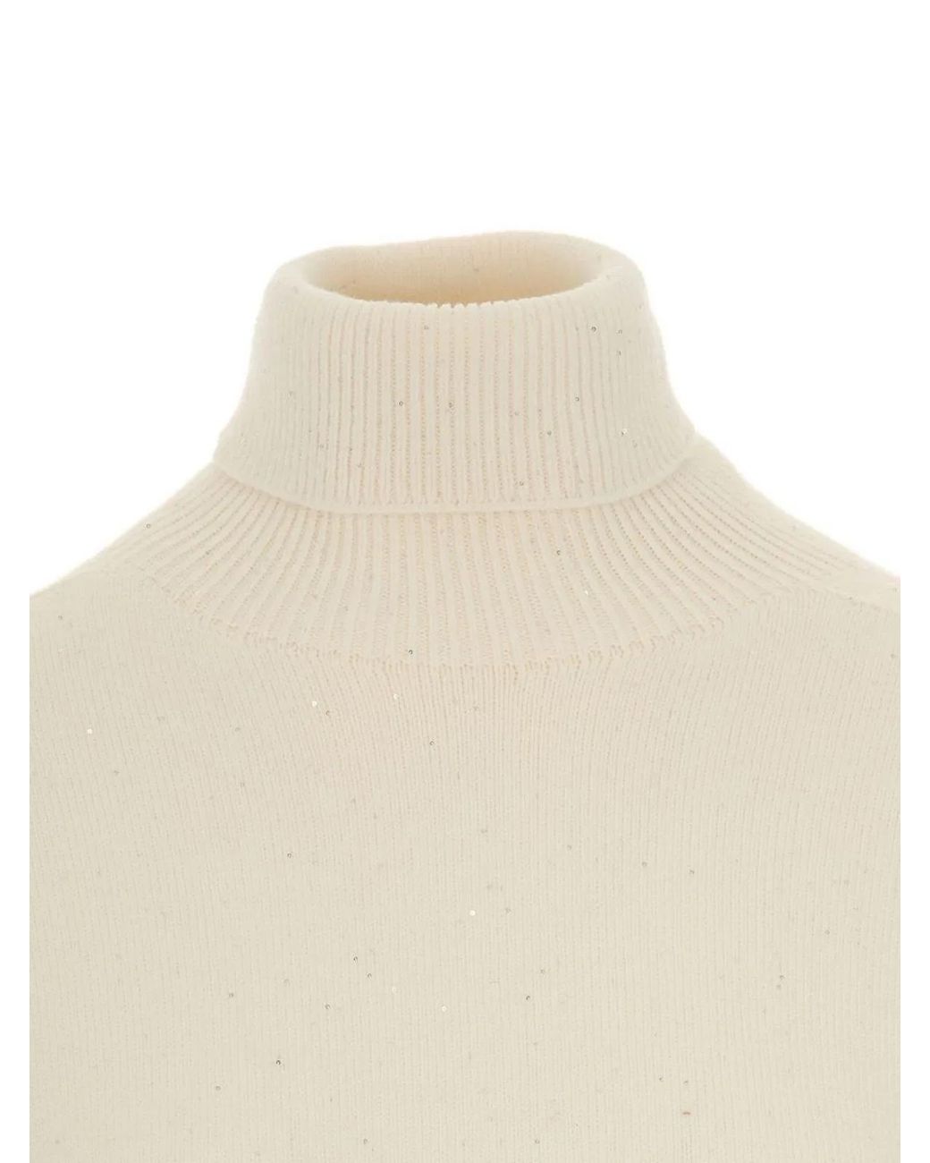 Liu Jo White Roll Neck Sweater