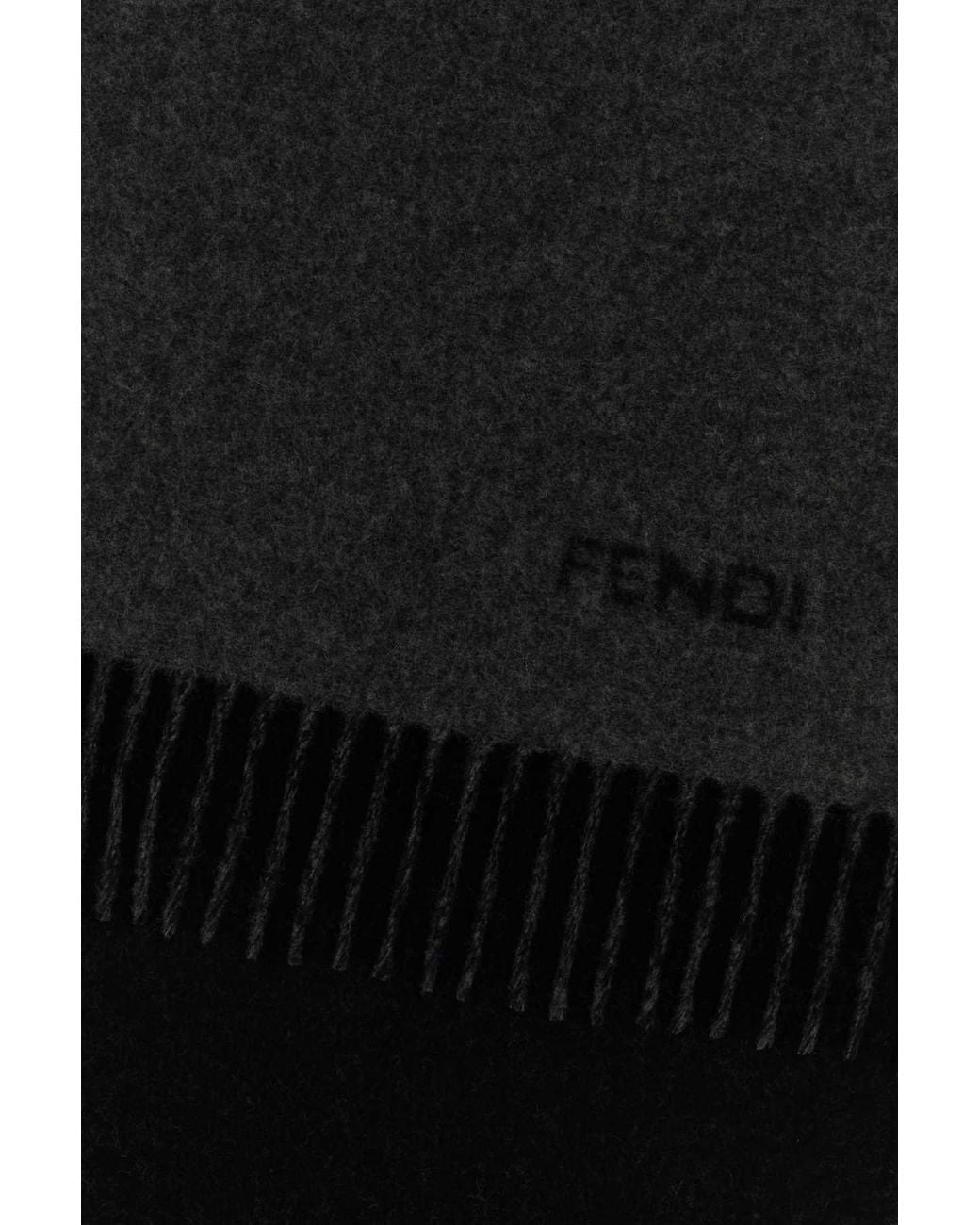 Fendi Black Sciarpa Bicolore for men