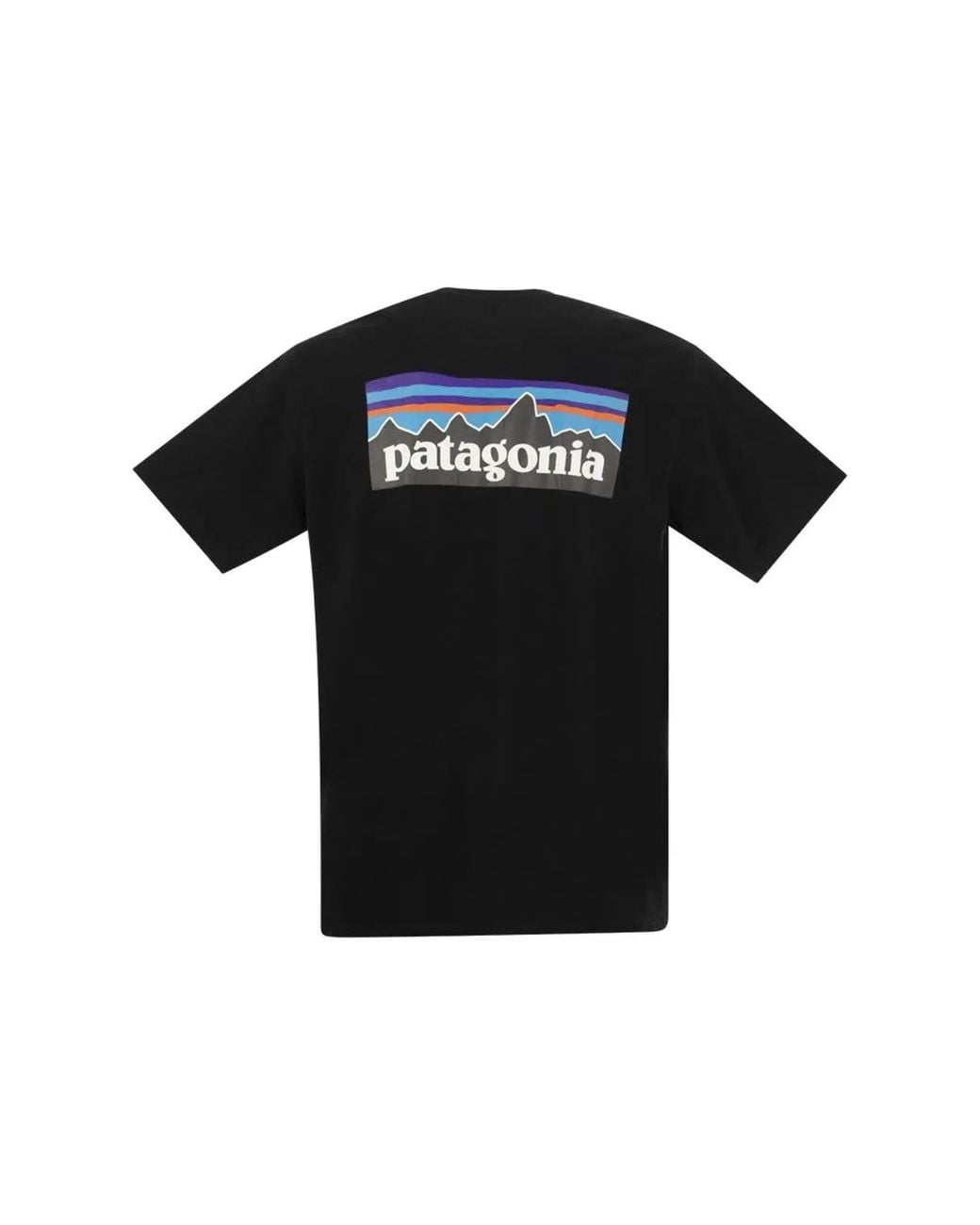 Patagonia Black Recycled Cotton T-Shirt for men