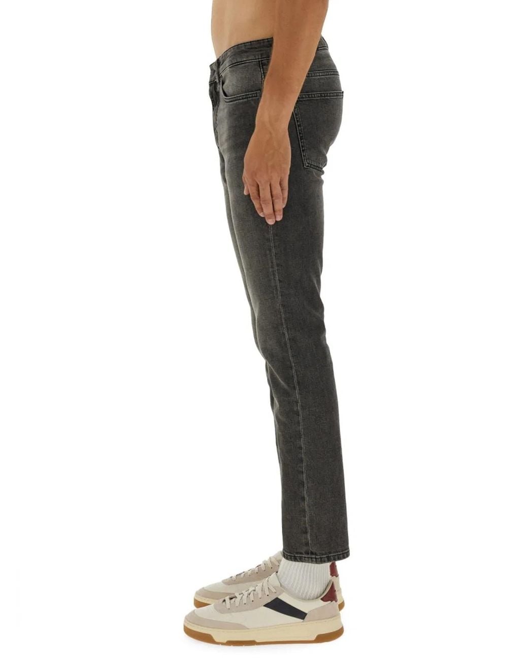 Boss Gray Delaware Slim Fit Jeans for men