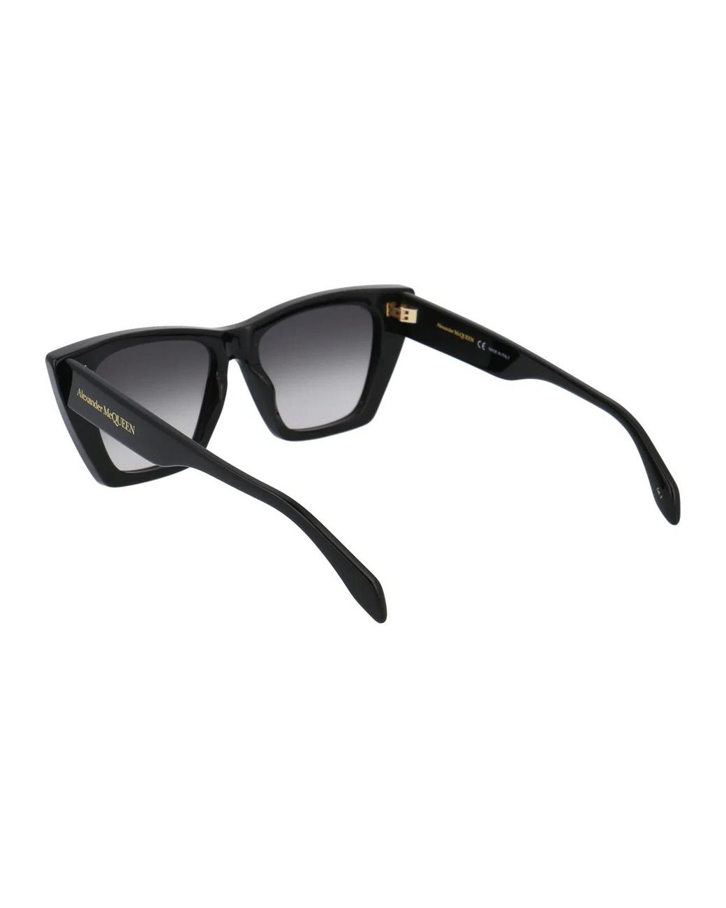 McQueen Black Acetate Sunglasses