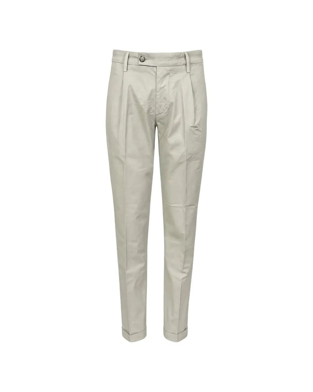 Re-hash Natural Light Turn Up Trousers for men