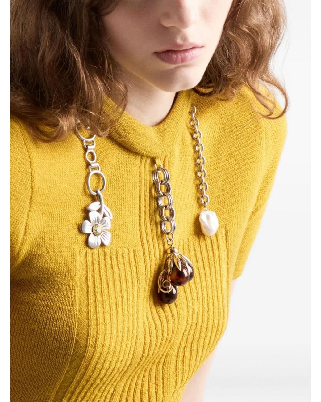 Prada Yellow Tops