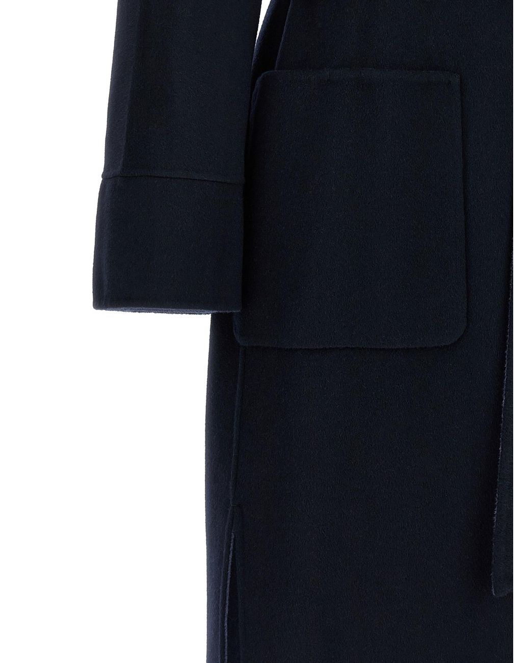 Max Mara Blue 'Nodo' Reversible Coat