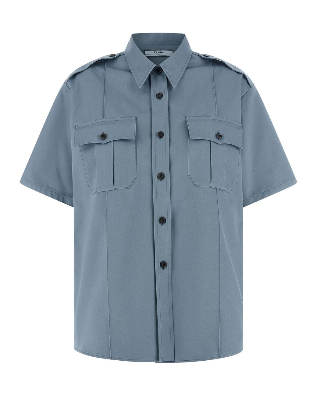 Prada Blue Chinoshirt
