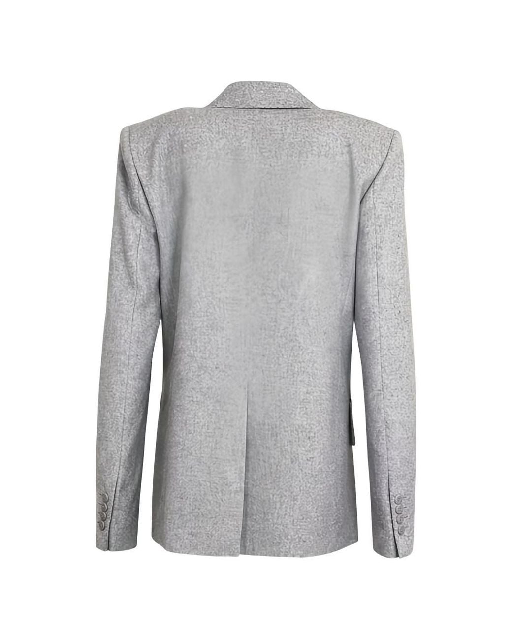 Max Mara Gray Light Virgin Wool Jacket