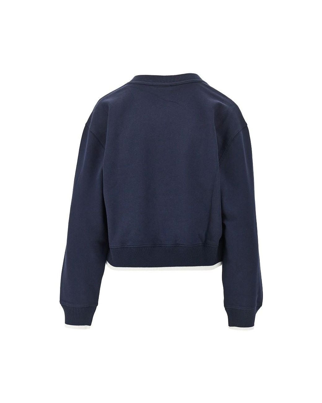 EA BODYWEAR Blue V-Neck Sweatshirt