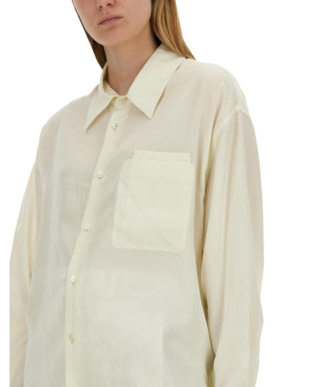 Lemaire Natural Lyocell Shirt