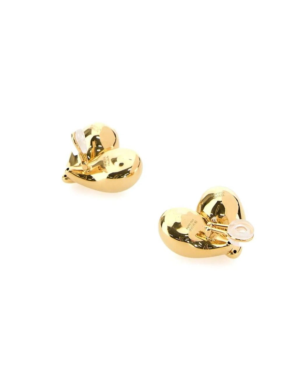 Bottega Veneta Yellow Drop Clip-On Earrings