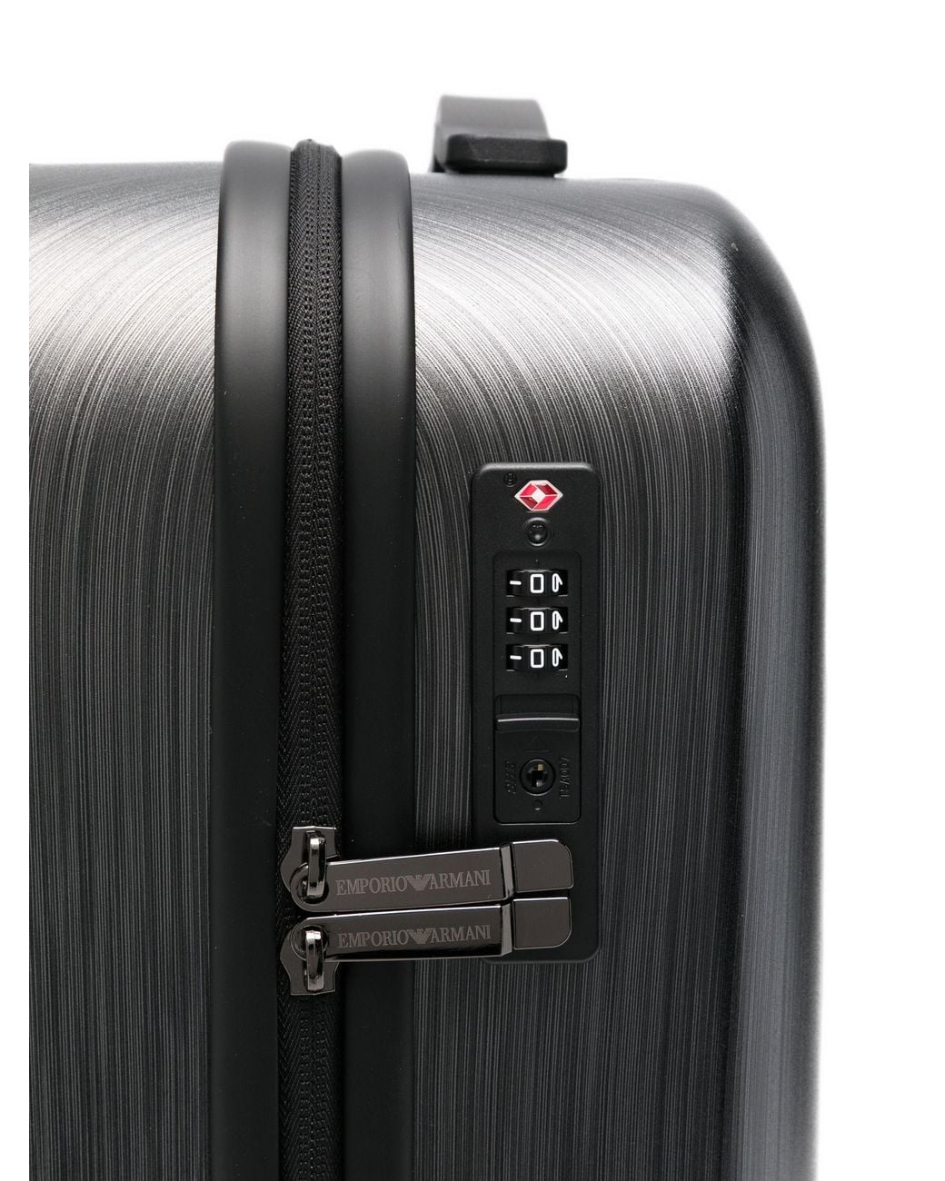 Emporio Armani Black Gunmetal Abs Trolley for men