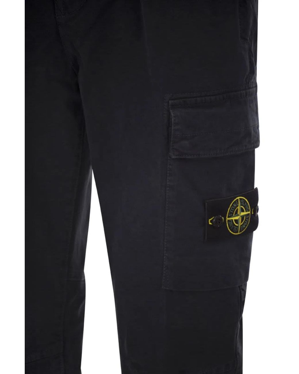 Stone Island Blue Cargo Trousers for men
