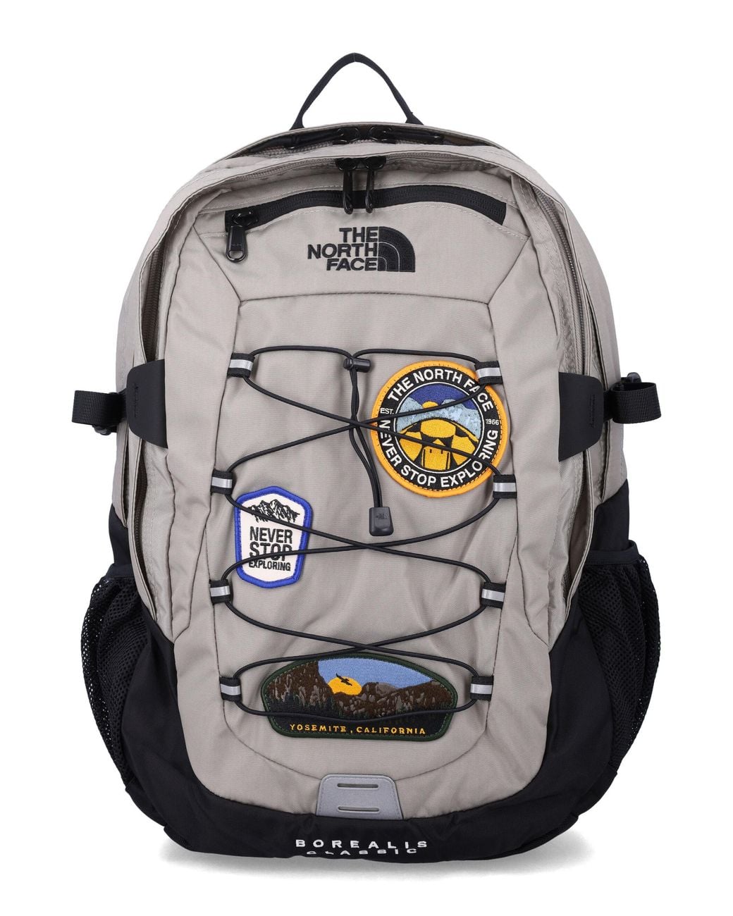 The North Face Gray Borealis Classic Patch Backpack for men