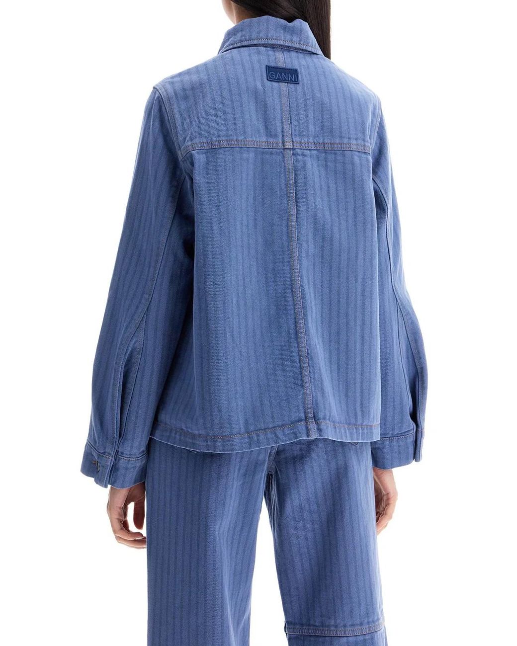 Ganni Blue Denim Jacket