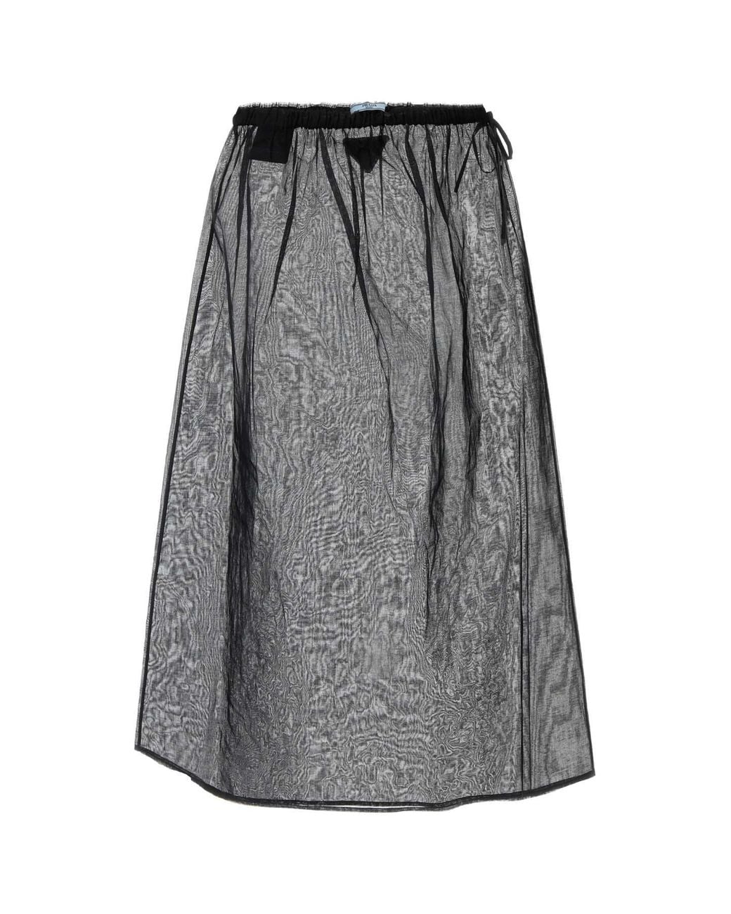 Prada Gray Midi Skirt