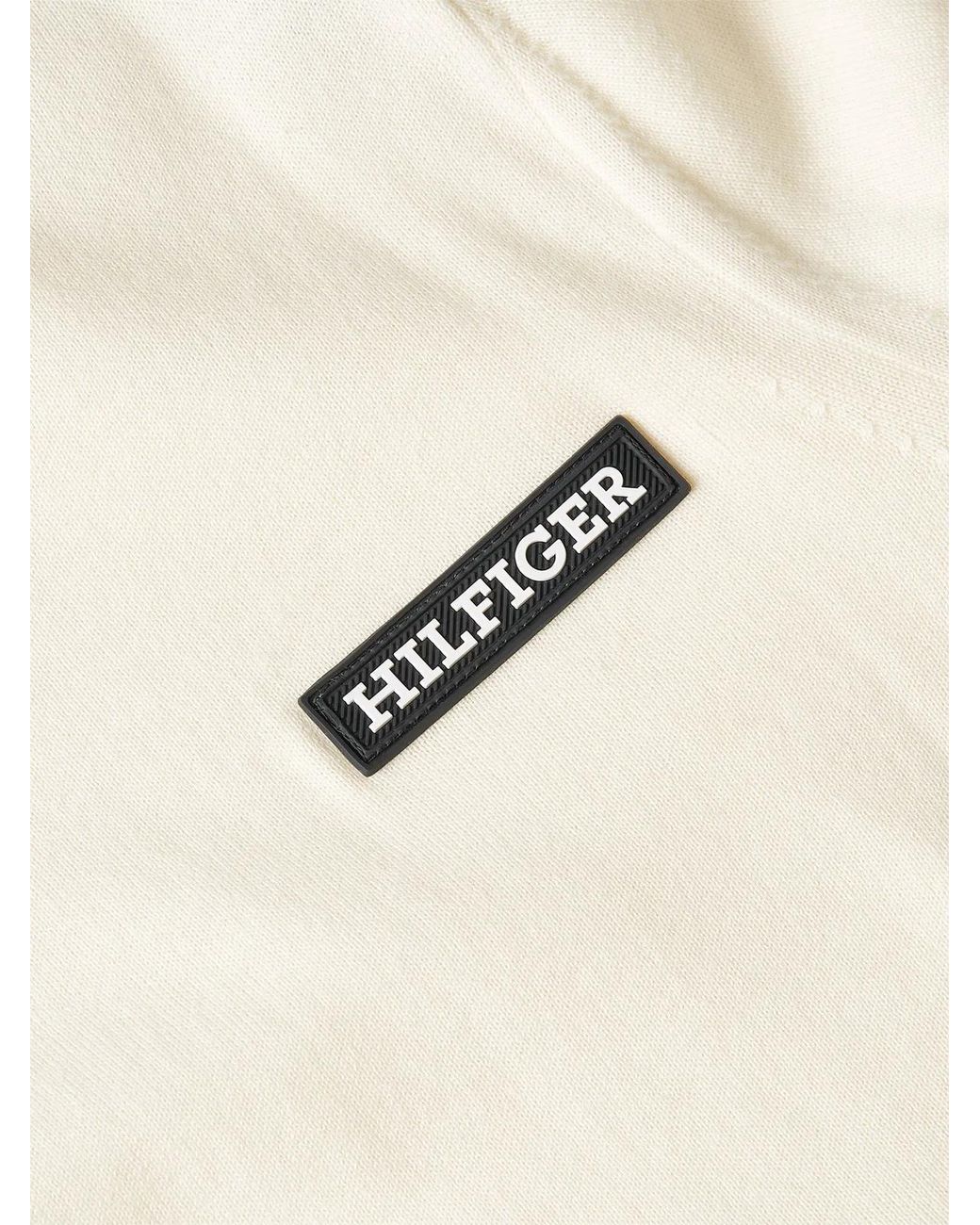 Tommy Hilfiger Natural Global Stripe Pullover With Logo for men