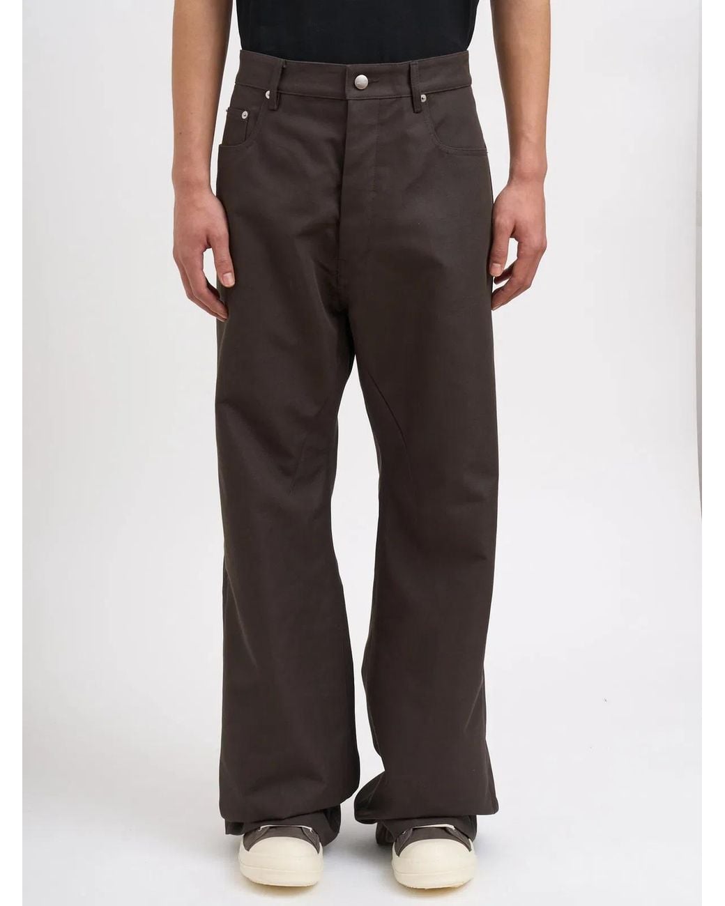 Rick Owens Black Pantaloni Geth Jeans Dark Dust for men