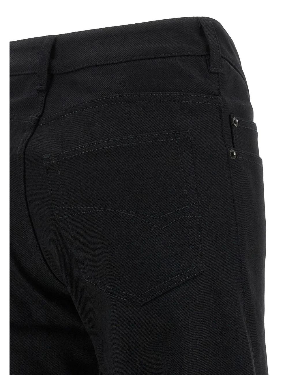 Balenciaga Black Wide Flared Leg Jeans