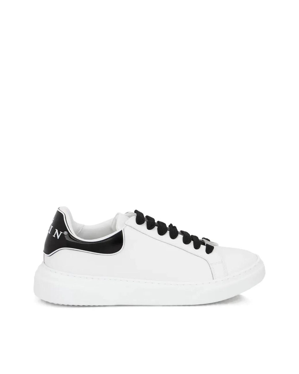 Philipp Plein White Big Bang Runner Logo Sneakers for men