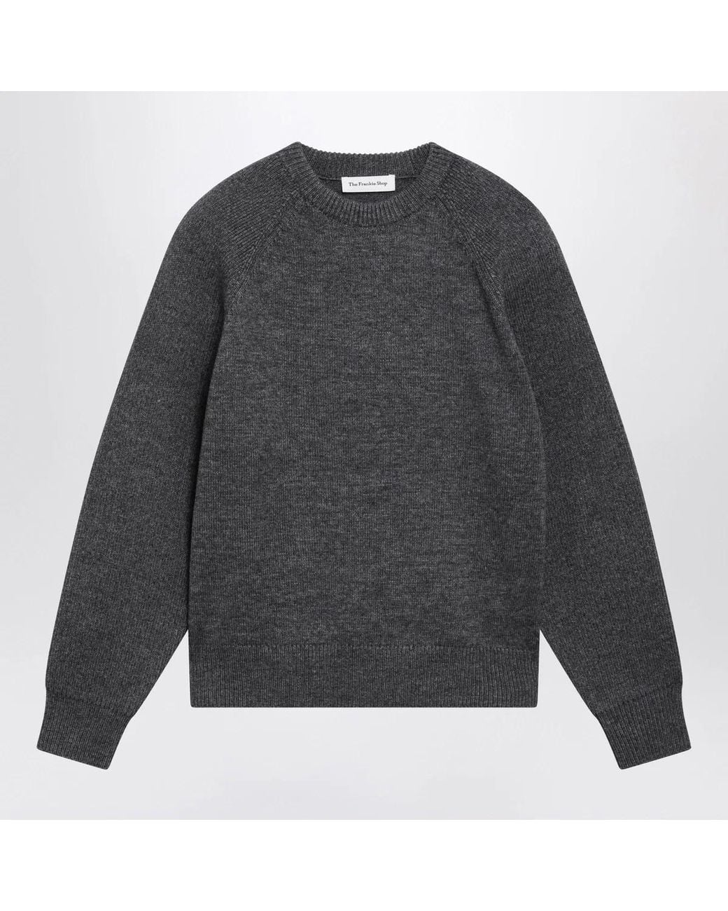 Frankie Shop Gray Wool-Blend Mini Sweater For