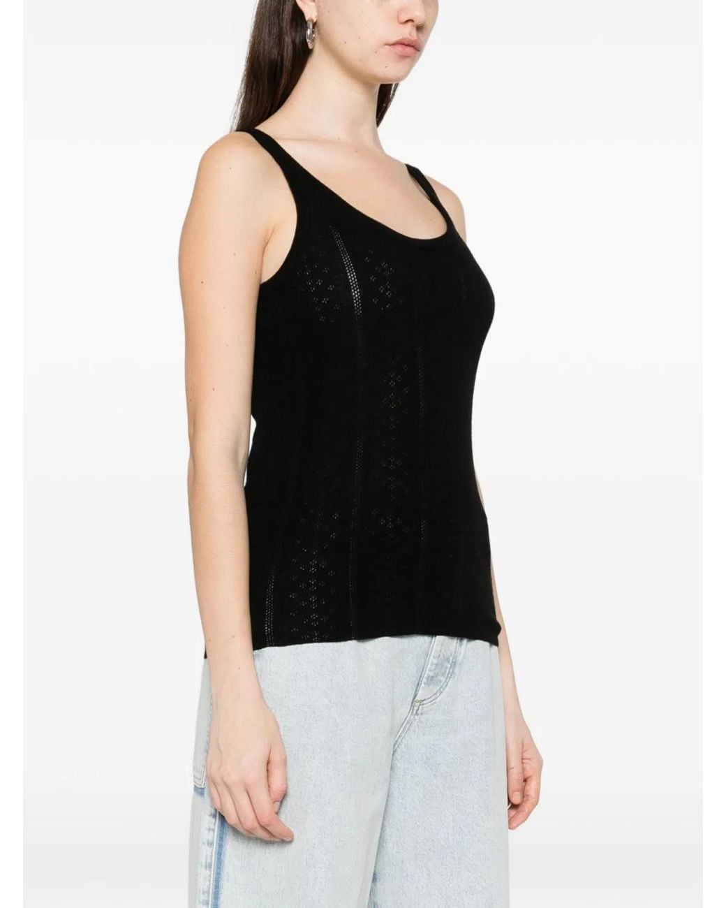 Herskind Black Hedra Wool Tank Top
