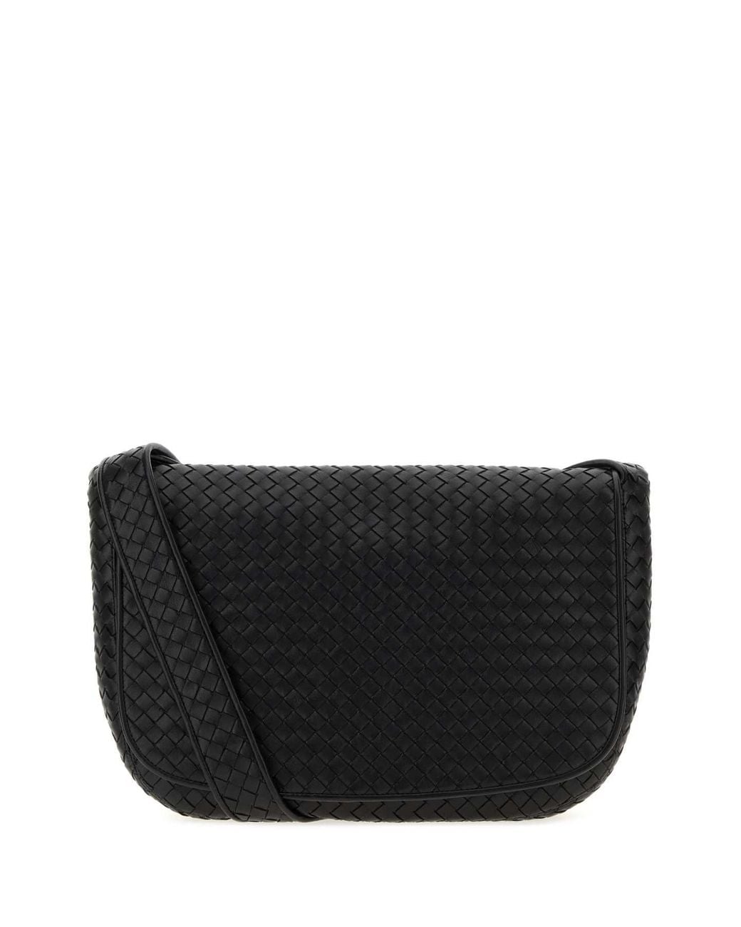 Bottega Veneta Black Leather Crossbody Bag for men