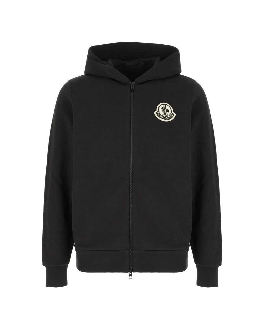 Moncler Black Cotton Sweatshirt for men