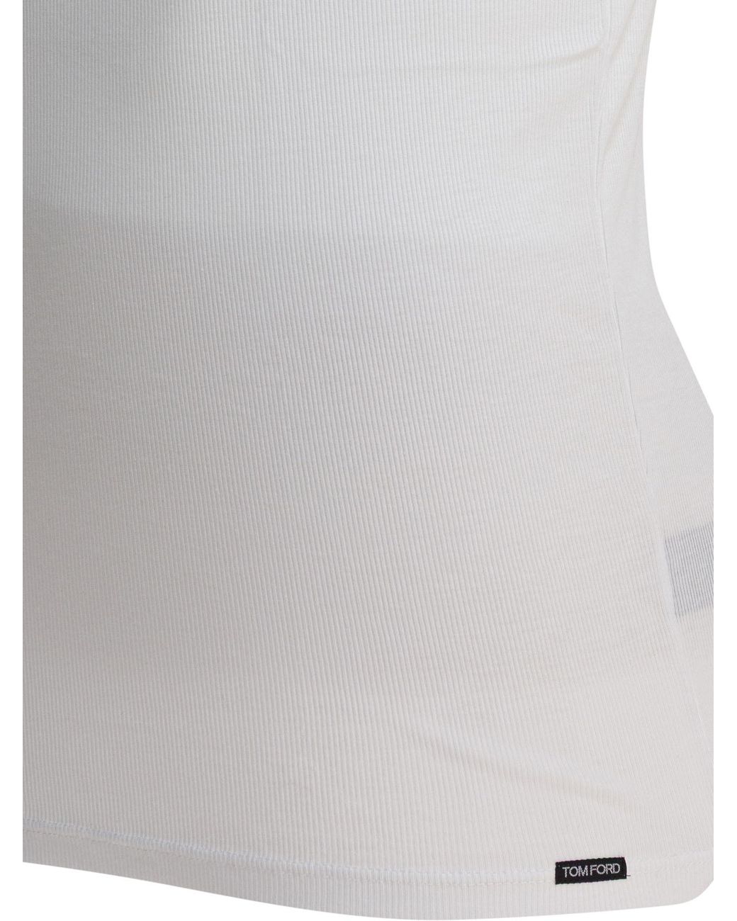 Tom Ford Gray Cotton And Modal Undershirt for men