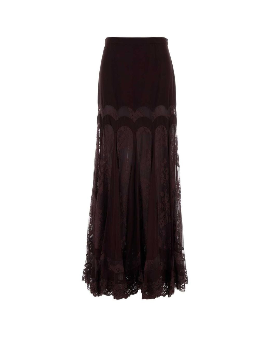 Zimmermann Purple Valiant Panelled Maxi Skirt