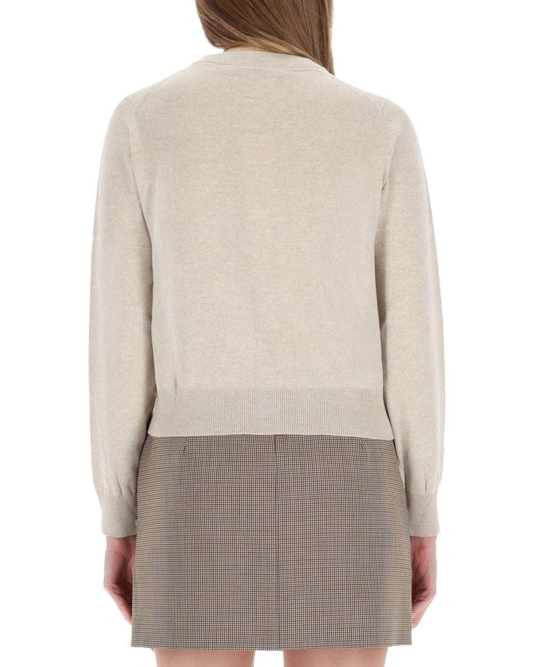 Maison Kitsuné Gray Maison Kitsuné Cardigan "Baby Fox"