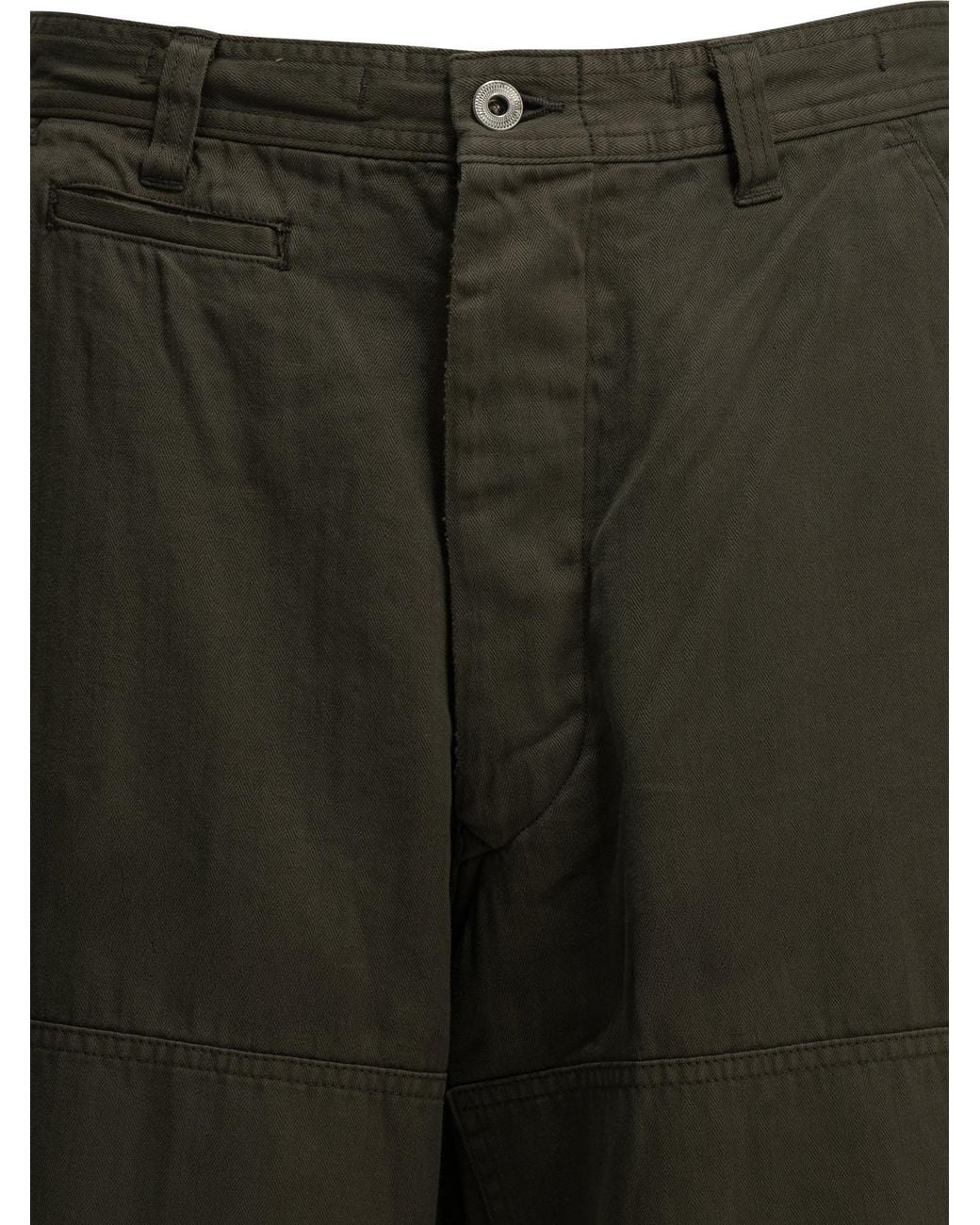 A.PRESSE Green "Double Knee" Cargo Pants for men