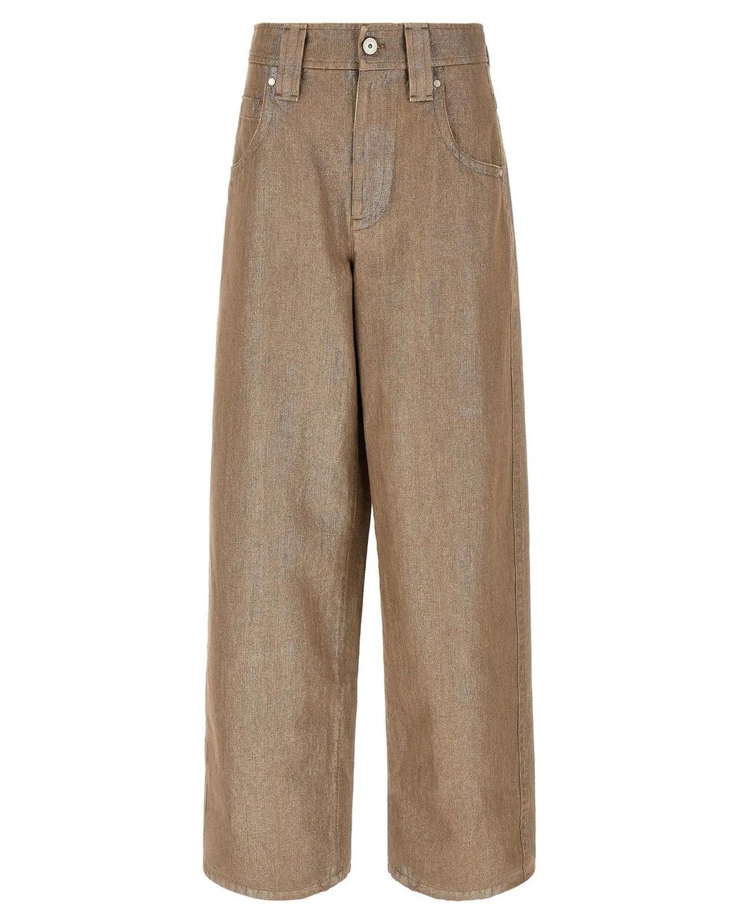 Brunello Cucinelli Natural 'Baggy' Jeans