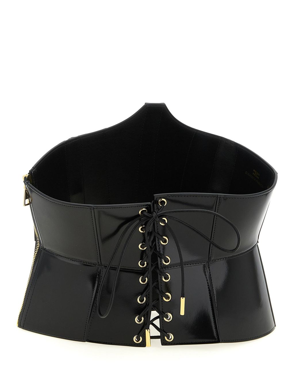 Elisabetta Franchi Black Bustier Belt