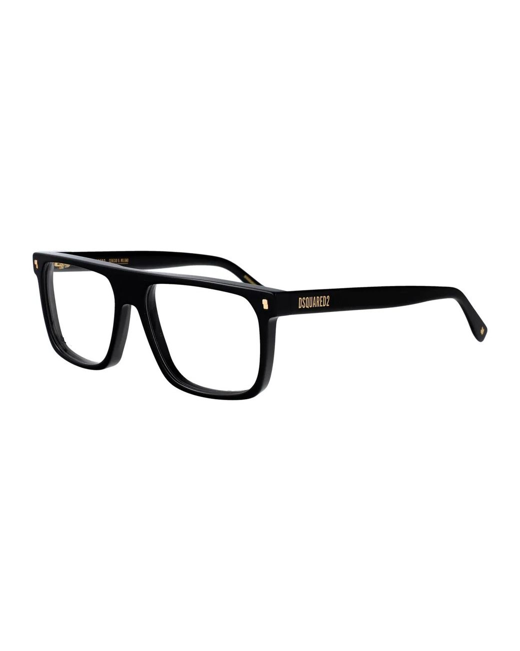 DSquared² Black Acetate Glasses for men