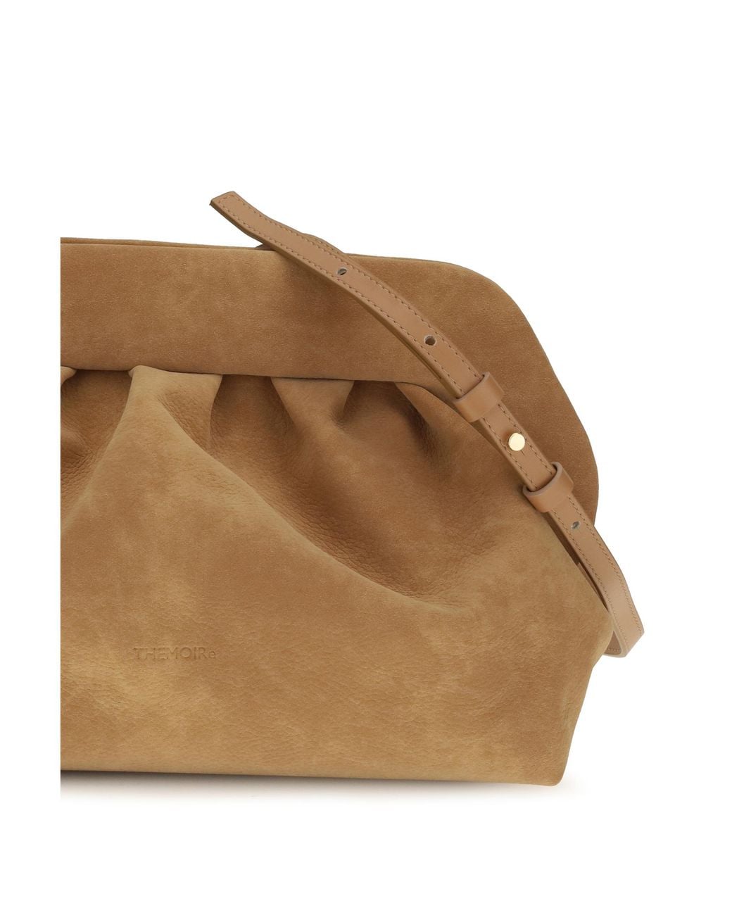THEMOIRÈ Brown Bios Suede Handbag